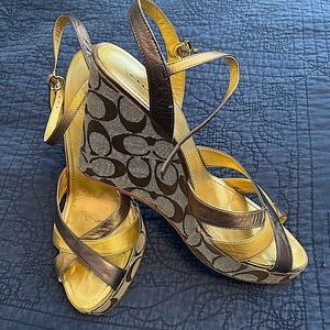 Sharp Coach Wedge Heels like new condition.